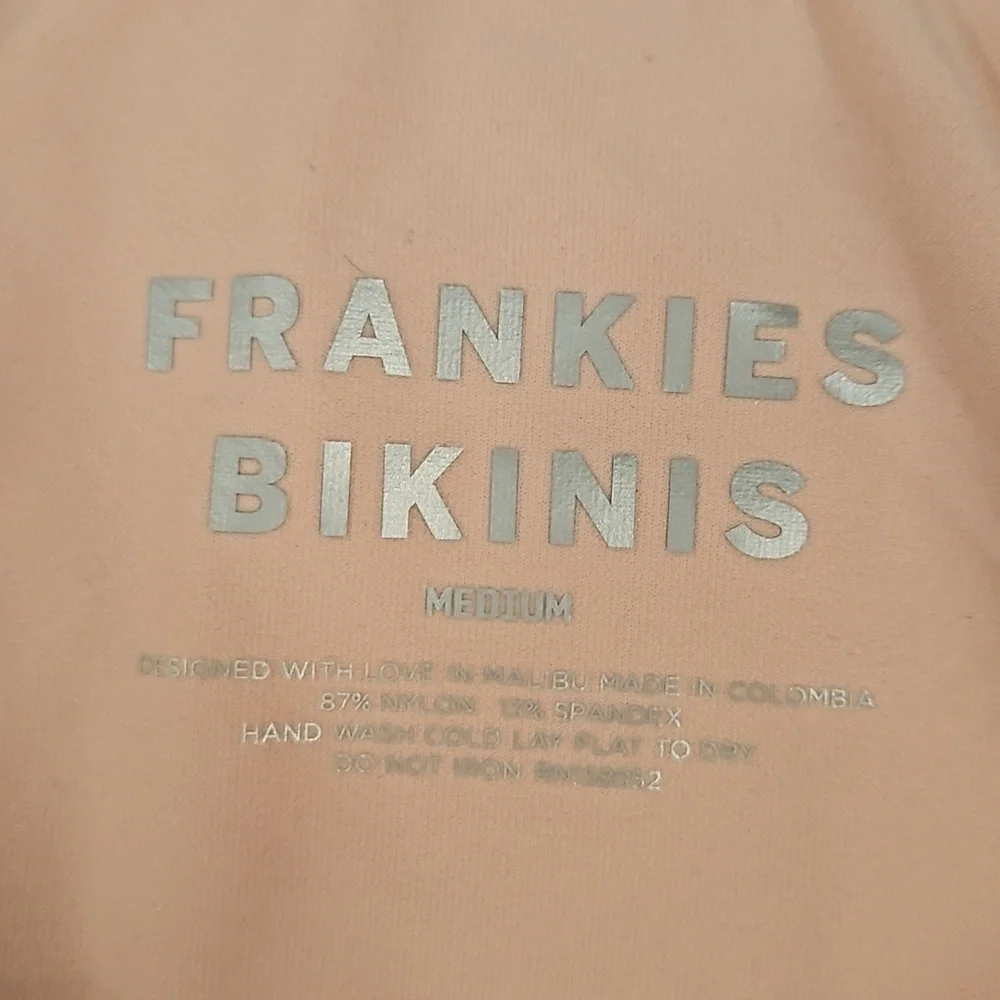 💕FRANKIES BIKINIS💕 Andrea Iridescent Ruffle Skirt ~ Gilded Angel Medium M NWT